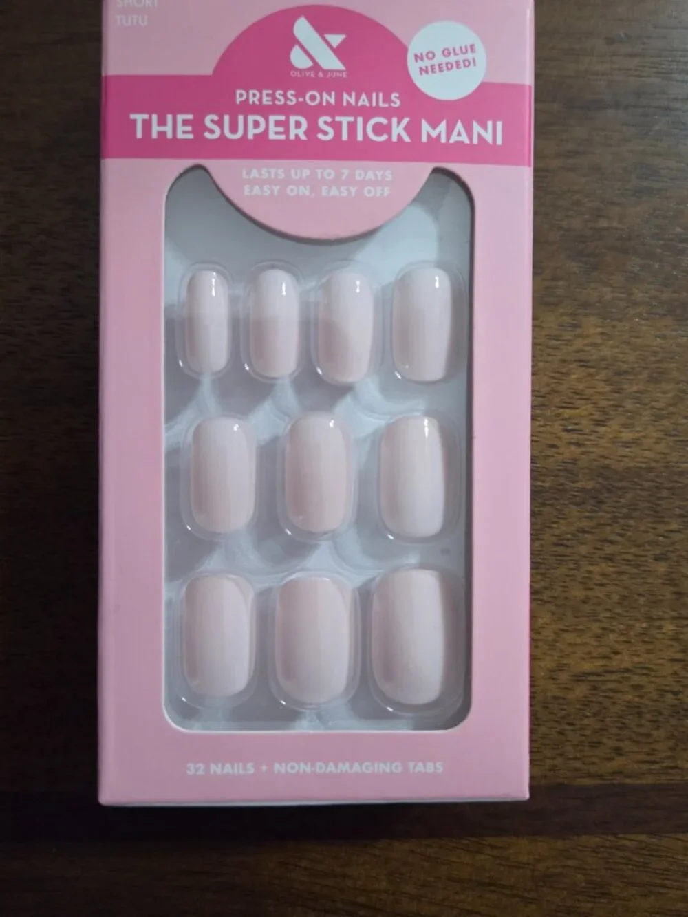 Olive & June Super Stick Mani Press-On Nails Lot of 3 Swan, Tutu, Mulberry, NEW